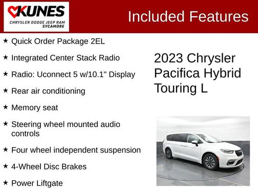 2023 Chrysler Pacifica Hybrid Touring L