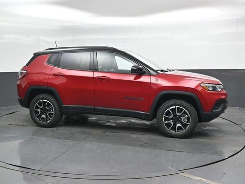 Red 2026 Jeep Compass Trailhawk