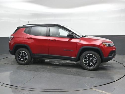 Red 2026 Jeep Compass Trailhawk