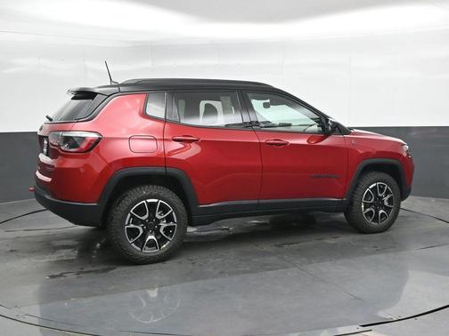 Red 2026 Jeep Compass Trailhawk