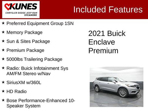 Quicksilver Metallic 2021 Buick Enclave Premium