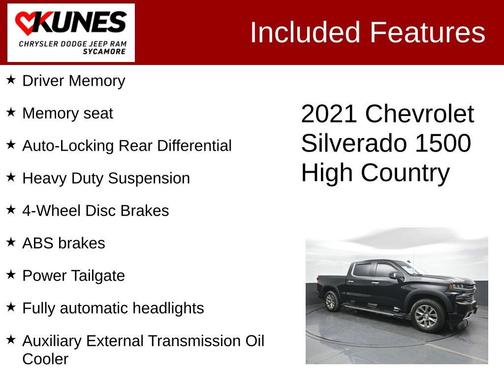 Black 2021 Chevrolet Silverado 1500 High Country