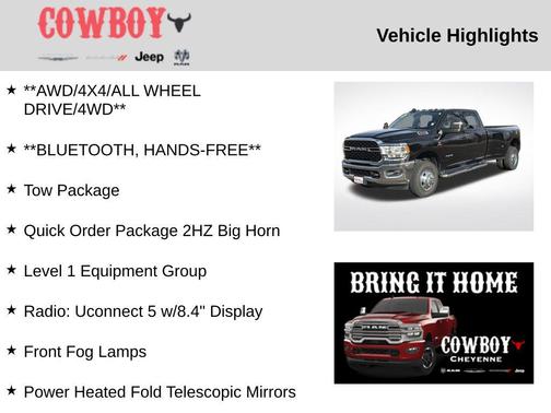 2024 RAM 3500 Big Horn Crew Cab 4x4 8' Box