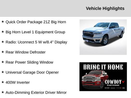 2025 RAM 1500 Big Horn/Lone Star