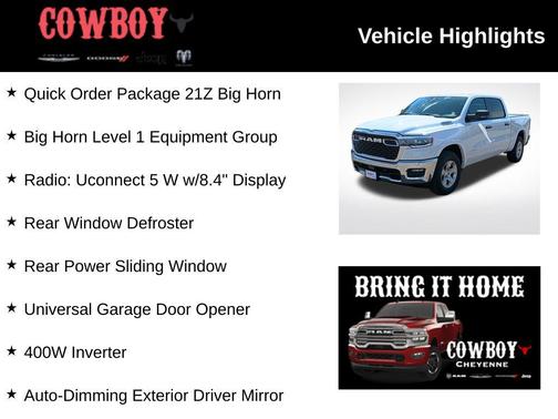 2025 RAM 1500 Big Horn/Lone Star