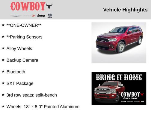 2022 Dodge Durango SXT AWD