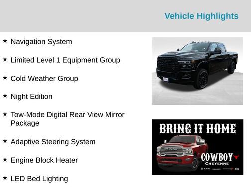 2025 RAM 3500 Limited Crew Cab 4x4 6'4' Box