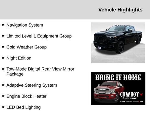 2025 RAM 3500 Limited Crew Cab 4x4 6'4' Box