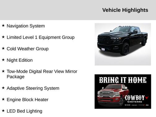 2025 RAM 3500 Limited Crew Cab 4x4 6'4' Box