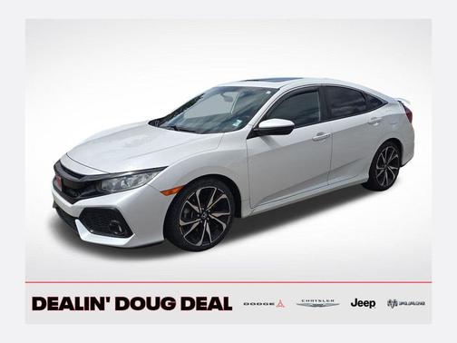 White 2019 Honda Civic Si Base