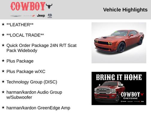 2023 Dodge Challenger R/T Scat Pack Widebody