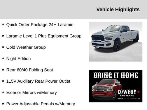 2025 RAM 3500 Laramie Crew Cab 4x4 8' Box
