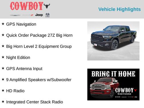 2026 RAM 1500 Big Horn/Lone Star
