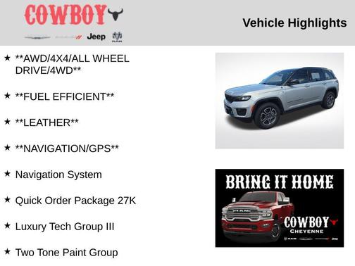 Silver Zynith 2023 Jeep Grand Cherokee 4xe Trailhawk