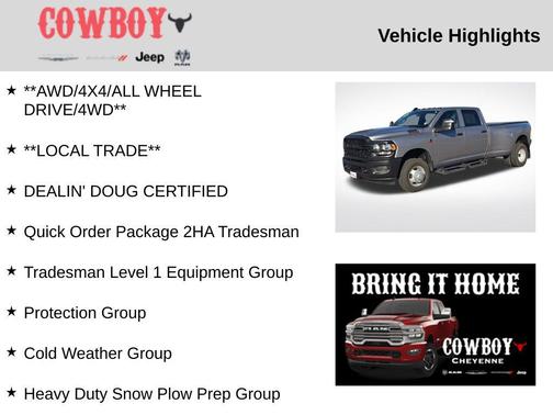 2024 RAM 3500 Tradesman Crew Cab 4x4 8' Box