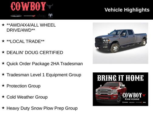 2024 RAM 3500 Tradesman Crew Cab 4x4 8' Box