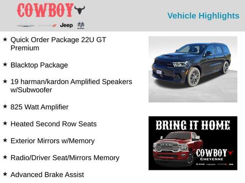 2026 Dodge Durango GT Premium HEMI V8 AWD