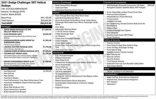 2021 Dodge Challenger SRT Hellcat