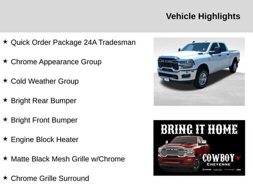 2025 RAM 2500 Tradesman Crew Cab 4x4 6'4' Box