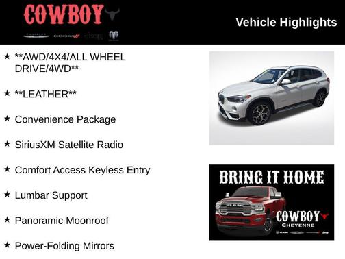 White Metallic 2018 BMW X1 xDrive28i
