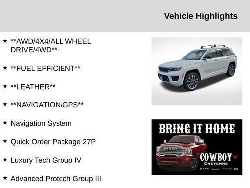 Bright White Clearcoat 2022 Jeep Grand Cherokee 4xe Overland