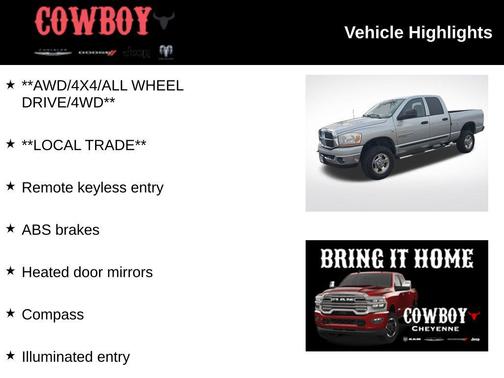 2006 Dodge Ram 2500 SLT/TRX