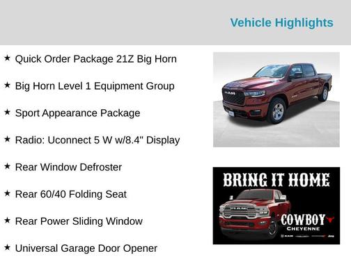 2025 RAM 1500 Big Horn/Lone Star