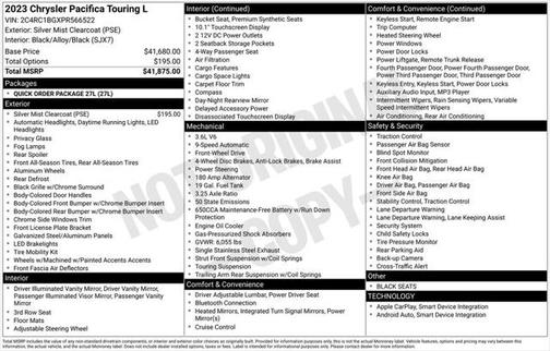 2023 Chrysler Pacifica Touring L