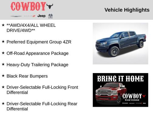 Shadow Gray Metallic 2019 Chevrolet Colorado ZR2