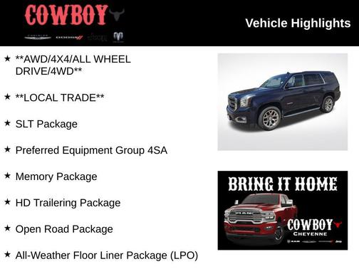 Dark Sapphire Blue Metallic 2020 GMC Yukon SLT