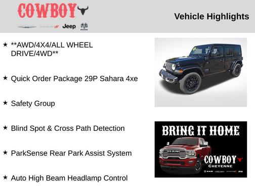 Black Clearcoat 2025 Jeep Wrangler 4xe Sahara