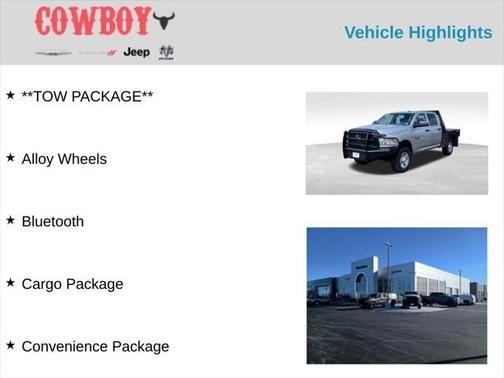 2017 RAM 3500 Tradesman Crew Cab 4x4 6'4' Box