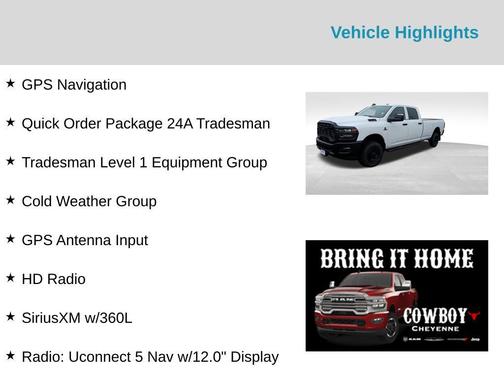 2025 RAM 2500 Tradesman Crew Cab 4x4 8' Box
