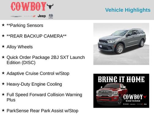2023 Dodge Durango SXT Launch Edition AWD