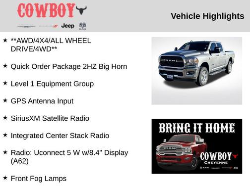 2024 RAM 2500 Big Horn Crew Cab 4x4 6'4' Box