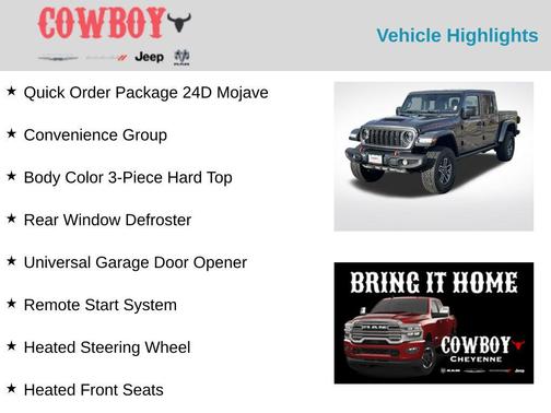 2026 Jeep Gladiator Mojave 4x4