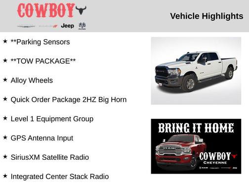 2024 RAM 2500 Big Horn Crew Cab 4x4 6'4' Box