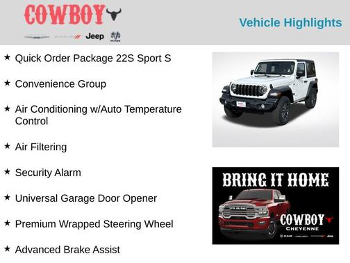 2026 Jeep Wrangler Sport S