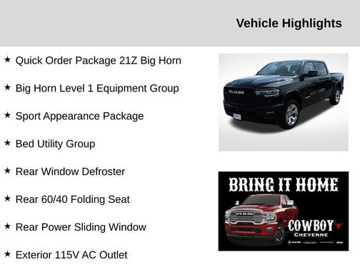 2025 RAM 1500 Big Horn/Lone Star