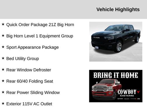 2025 RAM 1500 Big Horn/Lone Star