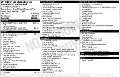 2019 RAM 1500 Express