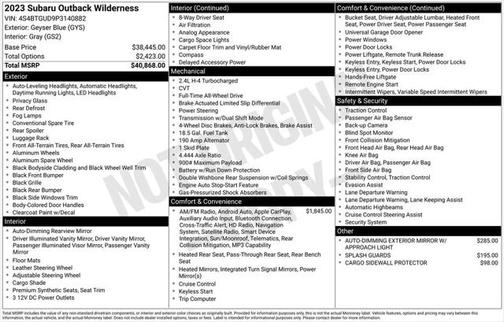 2023 Subaru Outback Wilderness