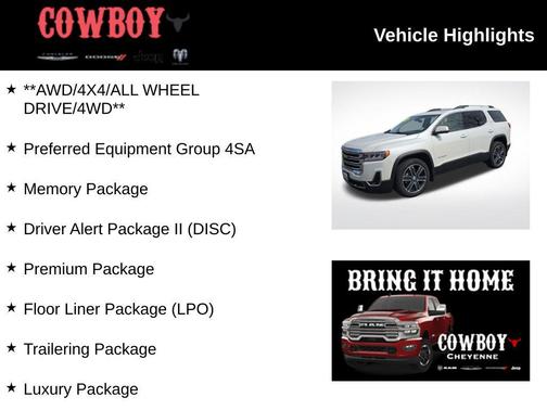 2020 GMC Acadia AWD SLT