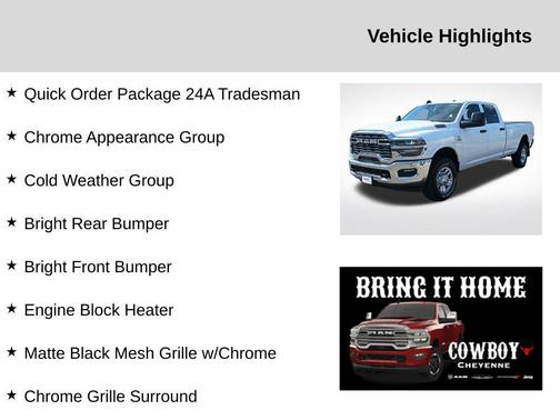 2025 RAM 2500 Tradesman Crew Cab 4x4 8' Box