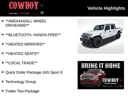 Bright White Clearcoat 2021 Jeep Gladiator Sport S