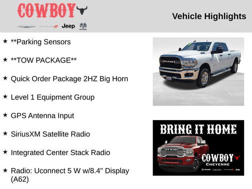 2024 RAM 2500 Big Horn Crew Cab 4x4 6'4' Box