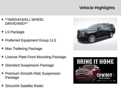 Black 2017 Chevrolet Tahoe LS