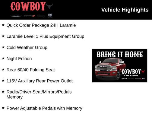 2026 RAM 3500 Laramie Mega Cab 4x4 6'4' Box