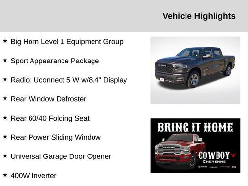2025 RAM 1500 Big Horn/Lone Star