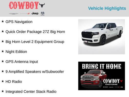 2026 RAM 1500 Big Horn/Lone Star